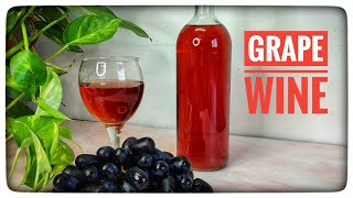 Perfect Grape Wine  Red Wine  Easy Homemade Wine  Potsamptreats  Grape Drink [upl. by Airdnas338]