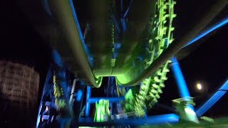 Aftershock 4K POV at Night Silverwood Theme Park [upl. by Delorenzo]