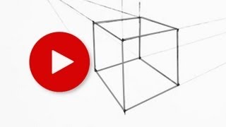 How to Draw a Cube in Two Point Perspective [upl. by Mandle668]