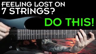 How To Shred On 7 Strings  Modern Metal Riffs amp Licks Lesson [upl. by Adnimra]