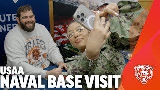 Bears Visit Naval Station Great Lakes  Chicago Bears [upl. by Rehpotsirahc448]