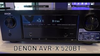 Denon AVReceiver AVRX520 BT  Thomas Electronic Online Shop [upl. by Evy]