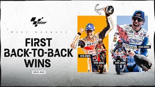 Marc Marquez confirms his return with his first backtoback since 2021 🥇🥇  2024 SanMarinoGP [upl. by Peers]