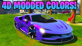 TOP 5 Best 4D Modded Crew Colors In GTA 5 Online 4D Paint Job Glitch [upl. by Aloysius]