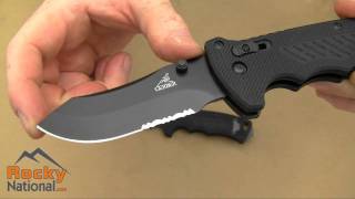 Gerber DMF Folding Tactical Knife  Tanto amp Clip Point [upl. by Ecirtnuahs]