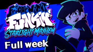 VS CJ Starlight Mayhem FULL WEEK HARD FNF mod showcase [upl. by Denten]