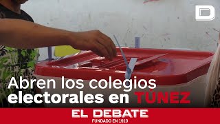 Abren los colegios electorales para los más de 9 millones de tunecinos llamados a votar [upl. by Blisse]