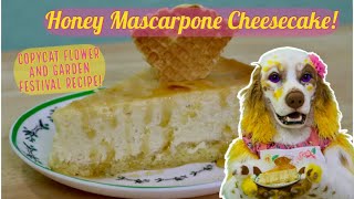 Honey Mascarpone Cheesecake EPCOT Flower and Garden Copycat Recipe Baking in Fursuit [upl. by Cyndy]