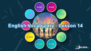 English Vocabulary  Lesson 14  Acuteness Adapt Acutely Actual Adamant Adaptation Aculeate [upl. by Alda]