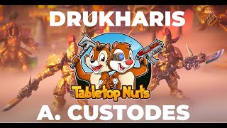 Rapport de Bataille WH40k V9  Adeptus Custodes vs Drukharis [upl. by Pippy]