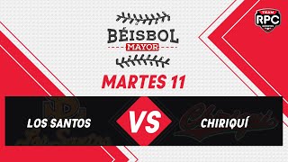 Béisbol Mayor 2023  Los Santos vs Chiriquí  J3 Ronda de 8 [upl. by Nancee977]