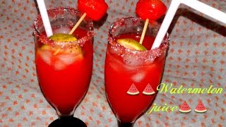 With out blender Refreshing watermelon Juice Recipesummer Drink recipecreative pujas channel [upl. by Azarria]