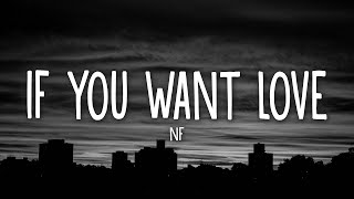 NF  If You Want Love Lyrics [upl. by Ardnohsal]