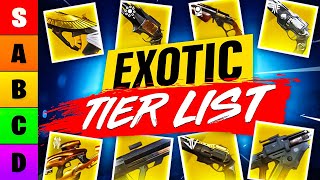 I Ranked Every Exotic Weapon in a Tier List Destiny 2 [upl. by Hamnet]