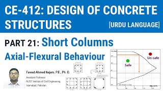 21  Introduction to Short Columns  AxialFlexural Behaviour [upl. by Aelyak440]