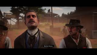 Red Dead Redemption 2  The New South Dutch Helps Free Josiah Trelawny In Rhodes Cutscene 2018 [upl. by Alisun]