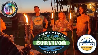 Survivor Weekend Competition Skydive New England 4K Pond Swooping Summer Tour jumpsne Lebanon Maine [upl. by Oiramaj893]