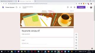 Online test yaratish Google Forms yordamida [upl. by Kciredohr]