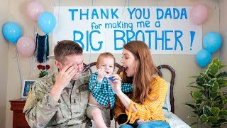 Toddler Surprises Daddy with Pregnancy Announcement Shocked [upl. by Ramuk332]