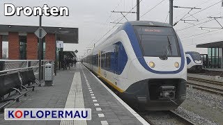 Treinen op station Dronten treinen compilatie [upl. by Htrap]