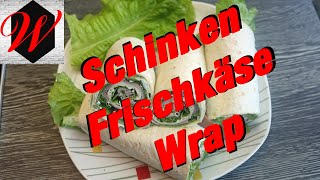 Leckeres und einfaches Rezept für Wraps mit Schinken und Frischkäse [upl. by Amek]