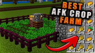 Easy 120 Crop Farm for Minecraft Bedrock AFK with Villager [upl. by Joerg]