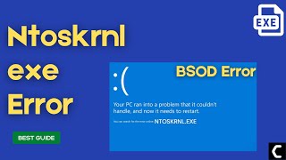 How To Fix NtoskrnlExe BSOD Error on Window 1110 Latest FIX 2022 [upl. by Ernie680]