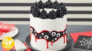 How to Make a Fault Line Halloween Cake  Wilton [upl. by Ecinereb103]