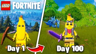 I Survived 100 Days in Lego Fortnite [upl. by Schreiber]