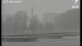 DEFENCE Trooping the Colour Horse Guards Parade 1928 [upl. by Ardiedal]