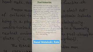 What is Basal Metabolic Rate biology physiology lifescience shortsfeed shortsytshorts [upl. by Sonny529]