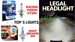 5 Legal HEADLIGHTS 💡 for Night Riding  Best Budget Lights for City amp Highway Rides [upl. by Aysan]