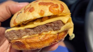 Wendys NEW Loaded Nacho Cheeseburger Review [upl. by Snider262]