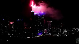 LIVE Las Vegas Rings in 2024 with Fireworks on the Strip [upl. by Munmro]