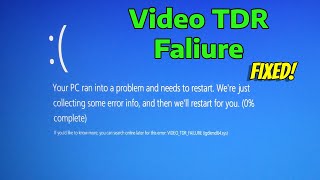 How To Fix Video TDR Faliure  atikmpagsys in Windows 11 [upl. by Peterson]