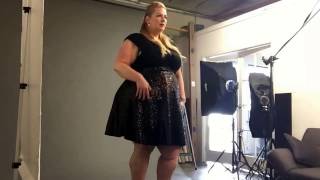 On the set with plus size model Claudia Floraunce wearing Torrid [upl. by Charmain]