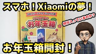 【お年玉箱 開封】SIMフリースマホ シャオミの夢！ Xiaomiスマホ ヨドバシカメラ 福袋 [upl. by Otrebogad]