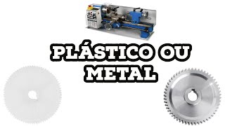 Engrenagens de plástico ou metal  mini torno FG0001  10 [upl. by Sivart323]