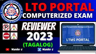 LTO PORTAL EXAM REVIEWER COMPUTERIZED EXAM  TAGALOG  LTO PORTAL NEW EXAM PROCESS [upl. by Neemsaj472]