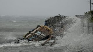 Powerful Typhoon Smashes Philippines [upl. by Nageem]