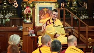 US Kadampa Festival  using difficult conditions as spiritual lessons  Gen la Dekyong [upl. by Nosam958]