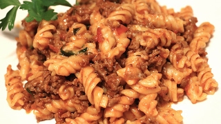 Pasta Rotini con Carne Molida ∘ Rotini Pasta with Ground Beef ∘ Ep 134 [upl. by Ashbaugh581]