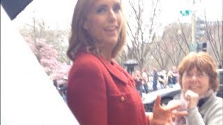 Tea Leoni on set of Madam Secretary in Washington [upl. by Eednas819]