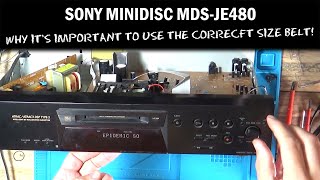 Sony Minidisc Repair MDSJE480 Control Clean Belt Change and Full Test  UK eBay Reseller [upl. by Gillie380]