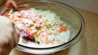 How to Make Coleslaw  Homemade Coleslaw Recipe  KFC Style Coleslaw [upl. by Giselbert]