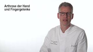 Hand  Arthrose der Hand und Fingergelenke Prof Dr Thomas Kälicke GFO Kliniken Bonn [upl. by Ysirhc]