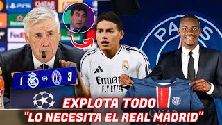 🚨EXPLOTA TODO PIDEN a JAMES en el REAL MADRID ¿LO FICHARA ANCELOTTI  JHON DURAN x PSG DETALLES [upl. by Larok]