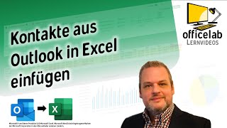 Kontakte von Outlook in Excel übernehmen 🔄 Exportieren und Importieren in Microsoft Office 2022 [upl. by Dnaloy]