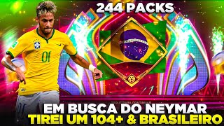 RECORD MUNDIAL😨🔥 ABRINDO 244 PACKS EM BUSCA DO NEYMAR 106  FIFA MOBILE 23 [upl. by Ttiwed216]