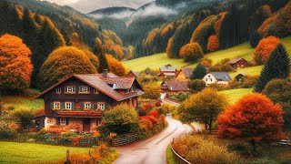 Autumn walking tour in A beautiful German village 4K 60fps  Charming countryside in Germany [upl. by Worsham]